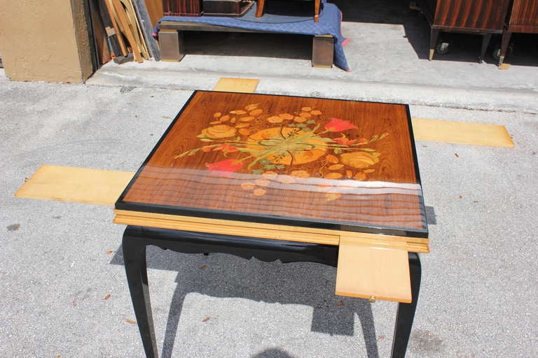 Stunning French Art Deco Multi Use Gaming Table 4