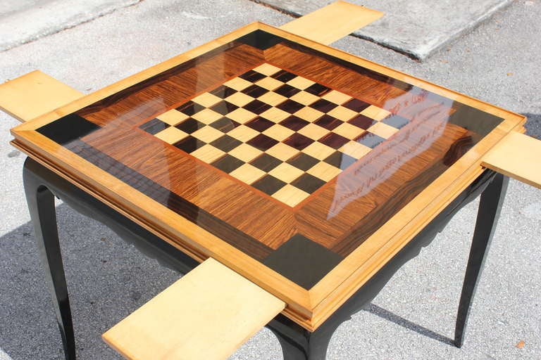 Stunning French Art Deco Multi Use Gaming Table 3