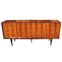French Art Deco Exotic Macassar Ebony Buffet