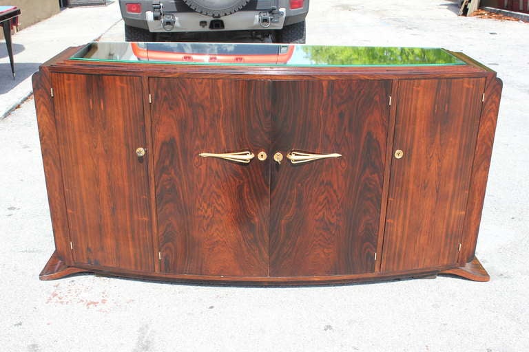 French Art Deco Palisander "Rio"  Steeped Top Buffet