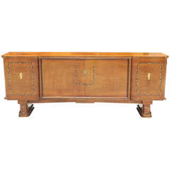 French Art Deco Jules Leleu Style Palisander M-O-P Sideboard / Buffet 1940s 1