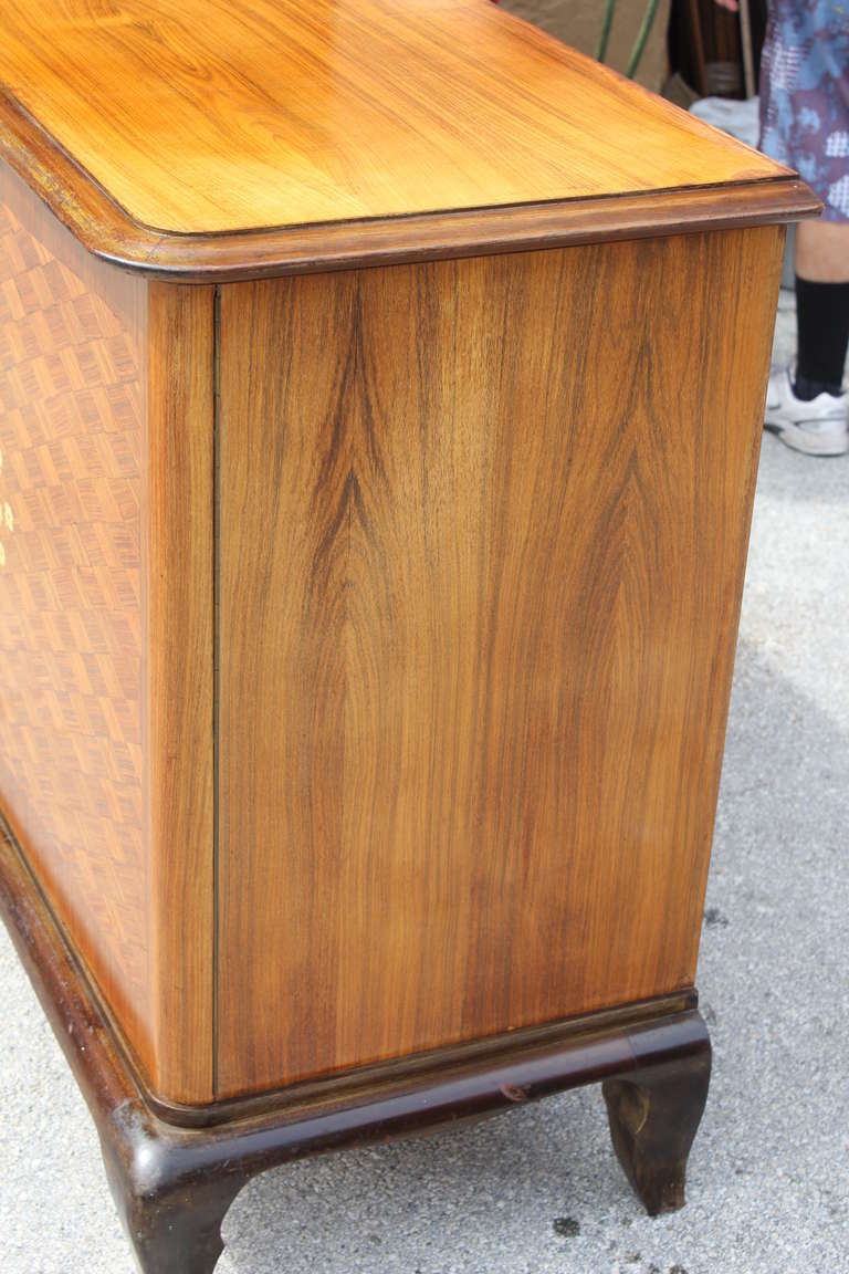 French Art Deco Palisander, Mother-of-Pearl, Jules Leleu Style Sideboard/Buffet 4