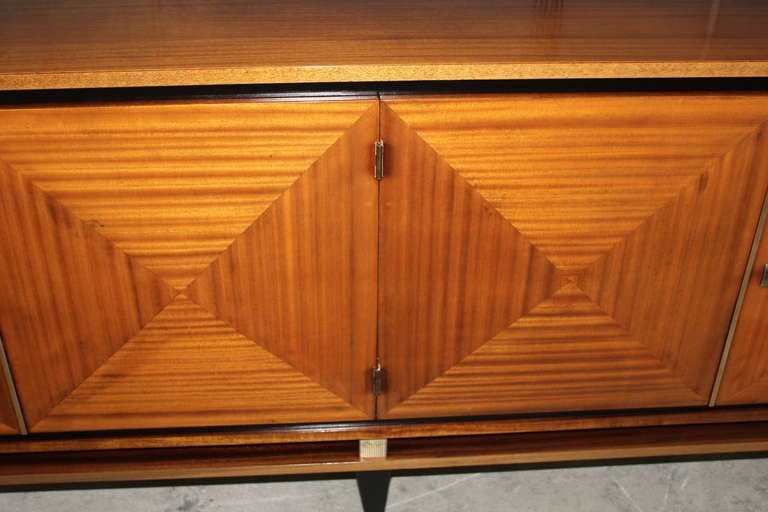 French Art Deco Blonde Mahogany Buffet style Maxime Old 2