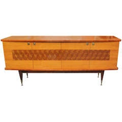 French Art Deco/ Moderne Palisander Marquetry Buffet, circa 1940's