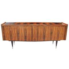 French Art Deco Exotic Macassar Ebony Buffet or Sideboard