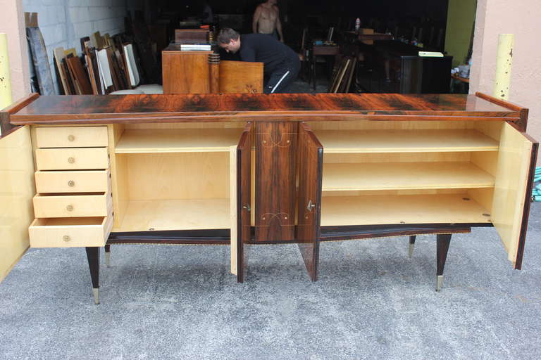 French Art Deco Exotic Macassar Ebony Buffet or Sideboard 4