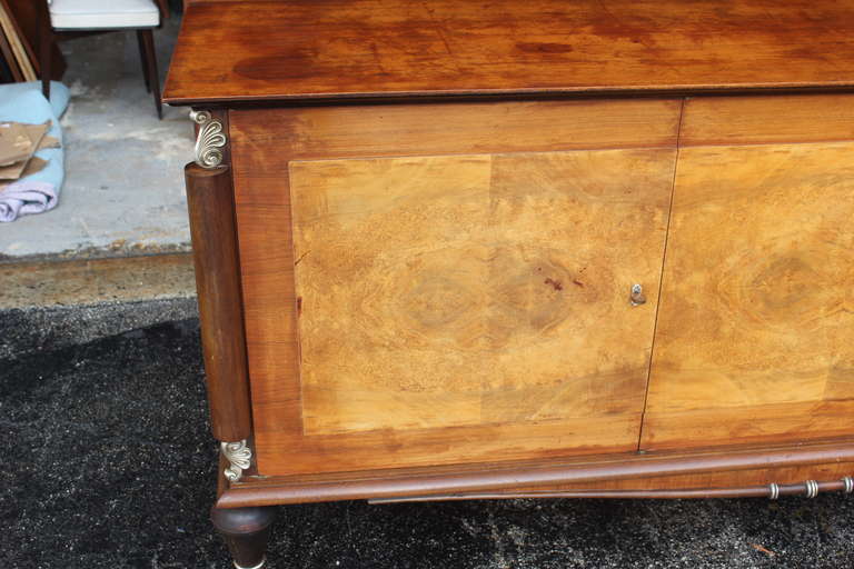 Mid-20th Century French Art Deco Palisander with Burl Buffet/ Sideboard, circa 1940's