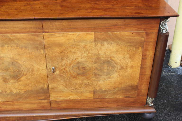 French Art Deco Palisander with Burl Buffet/ Sideboard, circa 1940's 1