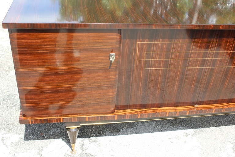 French Art Deco Exotic Macassar Ebony Buffet 1