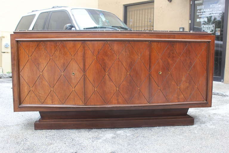 French Art Deco Palisander Buffet by Challeyssin In Excellent Condition In Hialeah, FL