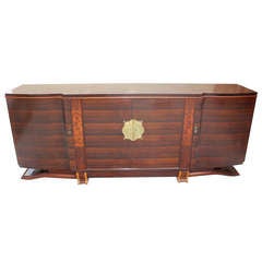 Vintage Masterpiece French Art Deco Macassar Ebony Designer Grand Buffet