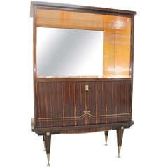 French Art Deco Exotic Macassar Ebony Vitrine