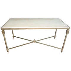 French Art Deco Brass/ Marble Coffee/ Cocktail Table French Art Deco Brass/ Marble Coffee/ Cocktail Table
