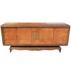 Spectacular French Art Deco Four-Door Palisander Buffet by Jean Desnos 3