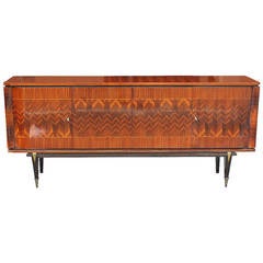French Art Deco or Art Moderne Palisander Buffet, circa 1940s