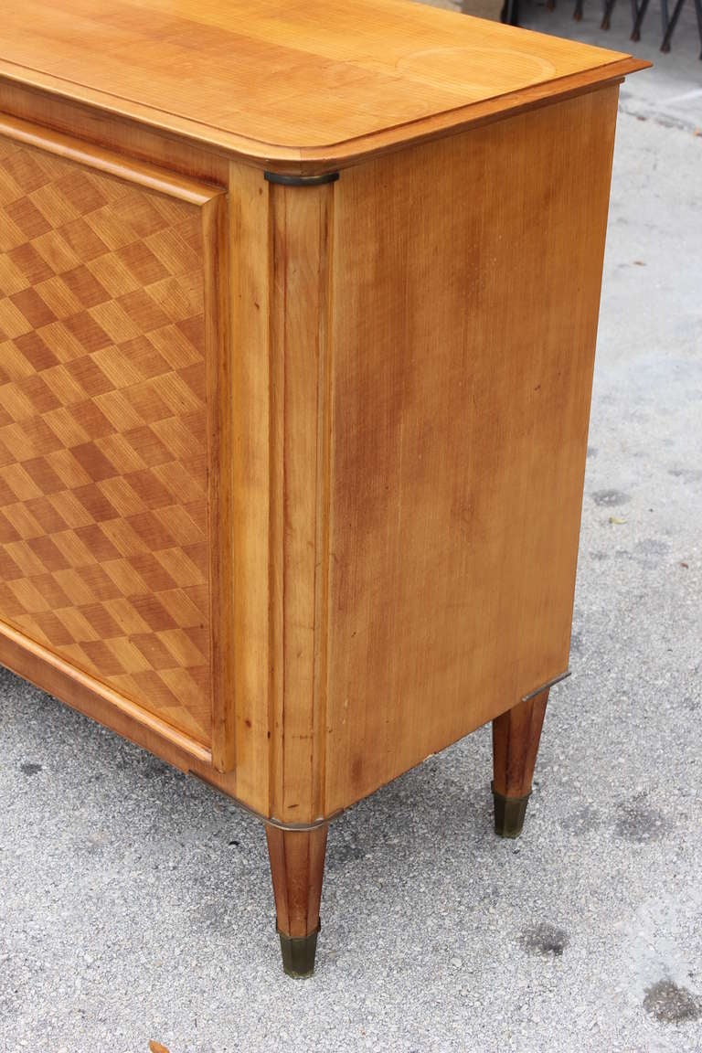 French Art Deco Masterpiece Buffet in Sycamore by Dominique 5