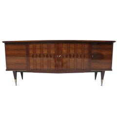 French Art Deco Exotic Macassar Ebony "Diamond" Buffet