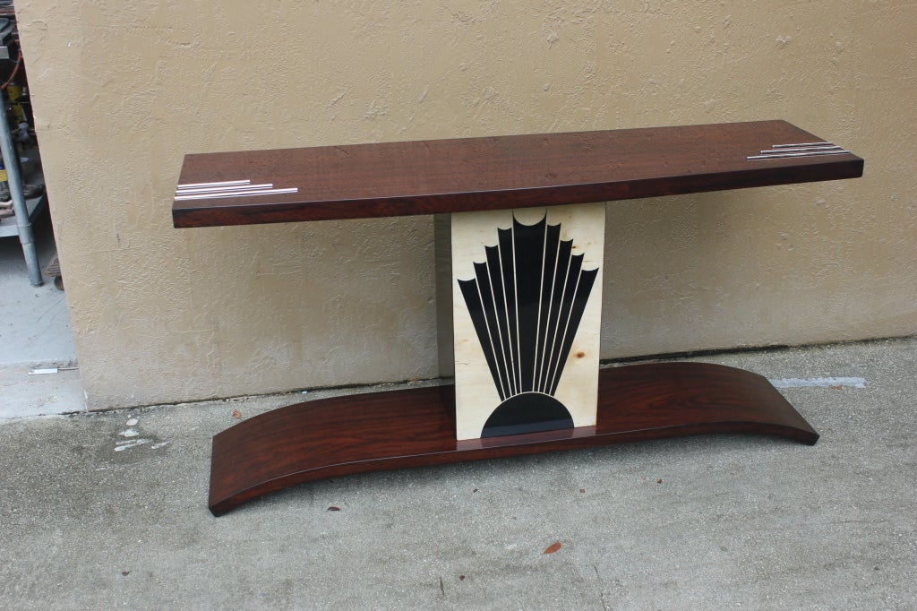 French Art Deco Console Table/ Palisander 