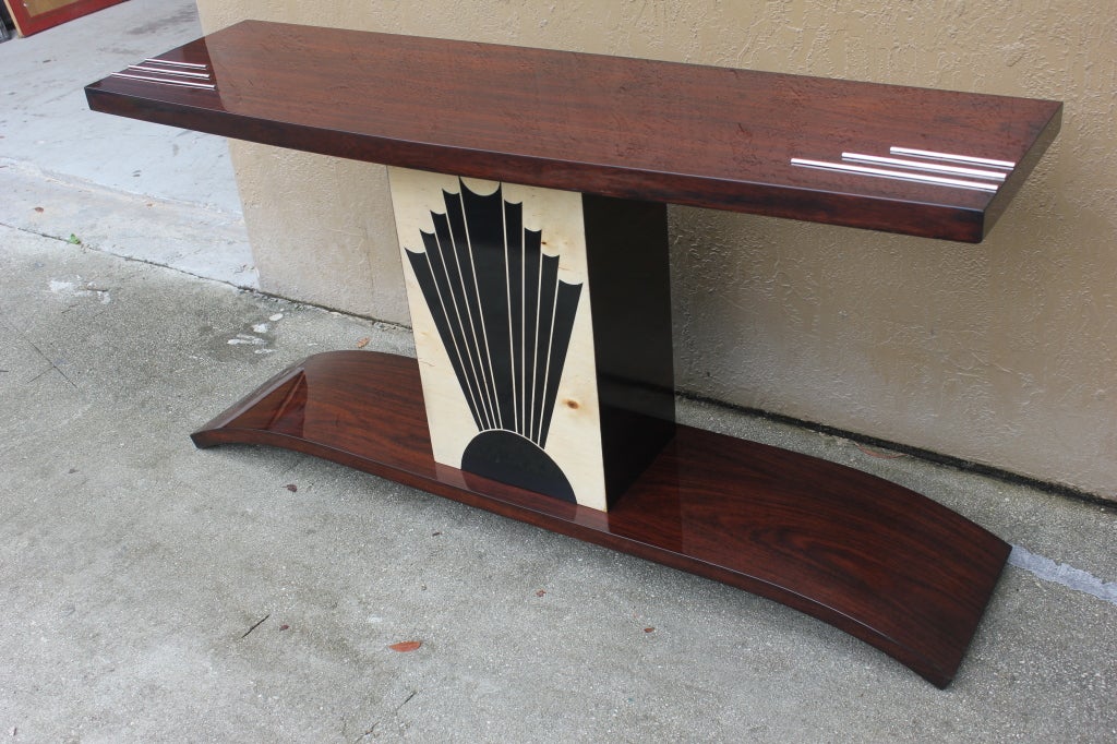 French Art Deco Console Table/ Palisander 