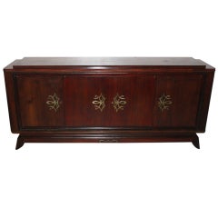 French Art Deco Original Red Rosewood Buffet style Rinke