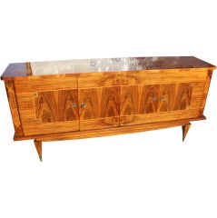Vintage French Art Deco/ Moderne Exotic Walnut Buffet Fresh From France