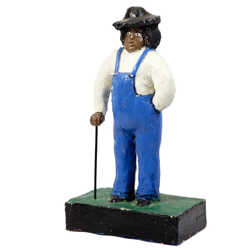 20th Century Farmer Sculpture by Mr. Imagination For Sale