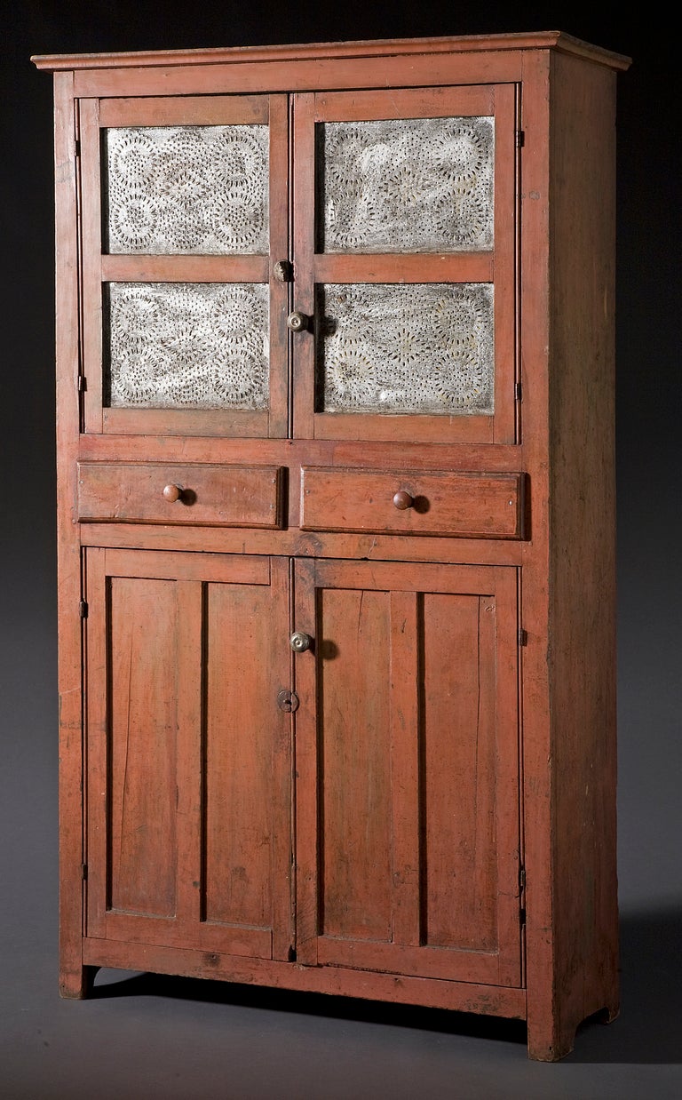 antique pie safe hutch