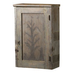 Primitive Painted Hanging Cupboard