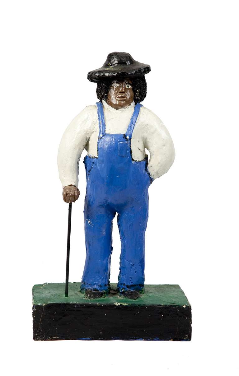 American 20th Century Farmer Sculpture by Mr. Imagination For Sale
