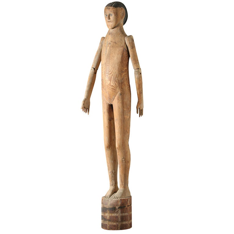 Rare Wooden Mannequin For Sale