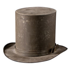 Antique Anniverary Tin Top Hat