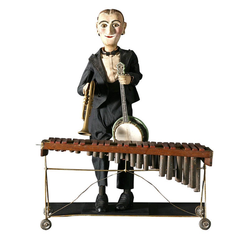 Puppet Musician with Xylophone In Good Condition In Summerland, CA