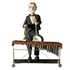 Vintage Puppet Musician with Xylophone