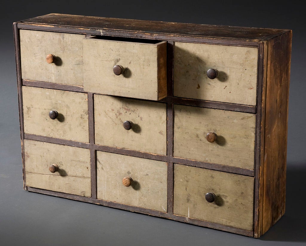 9 drawer apothecary cabinet