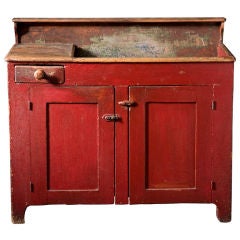 Cherry Red Dry Sink