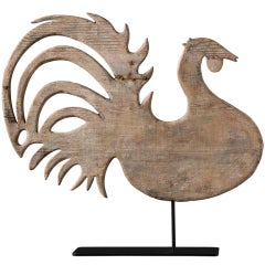Wooden Rooster Weathervane
