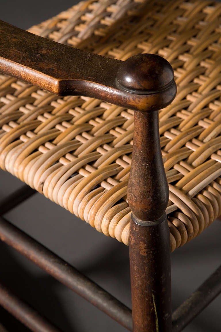 Ladder Back Shaker Rocking Chair at 1stDibs