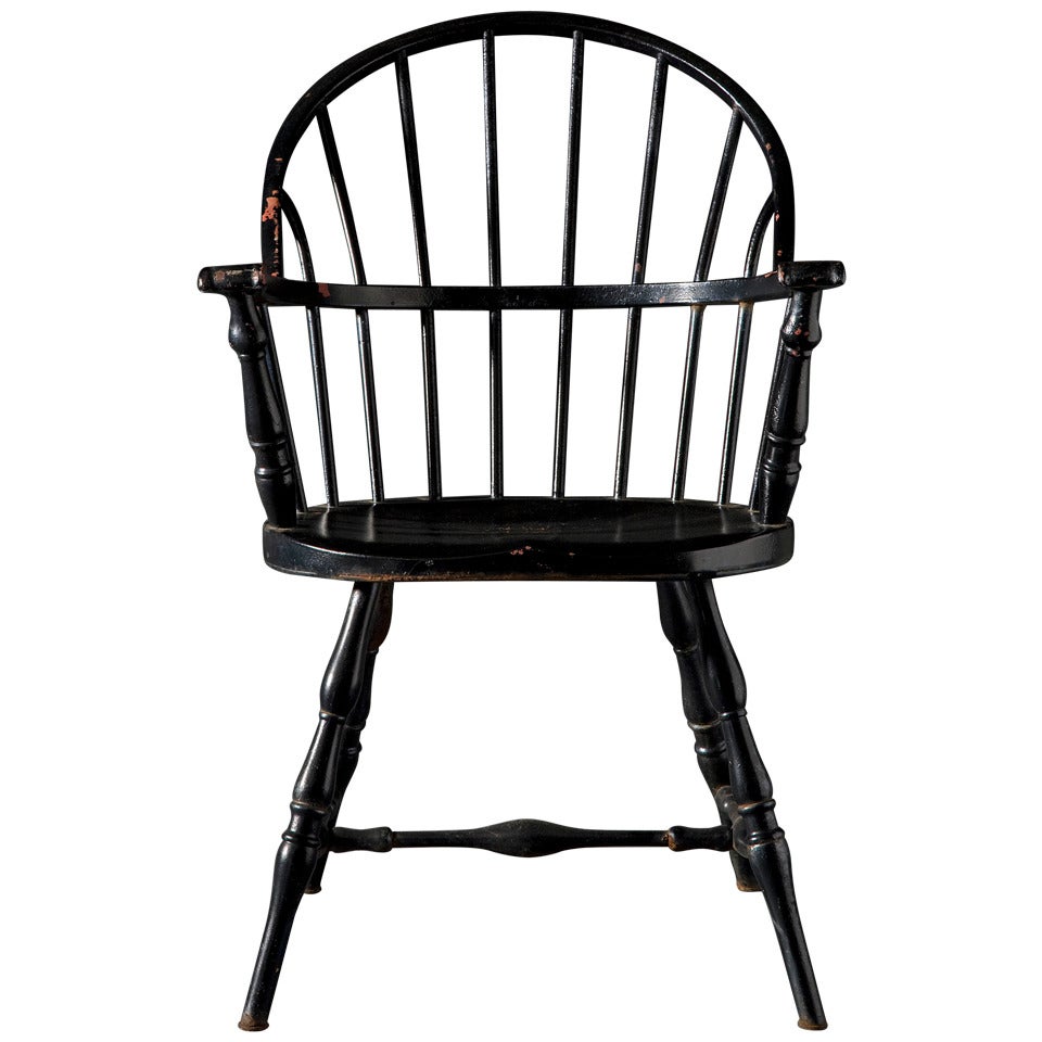 Set of Iron Sack Back Windsors For Sale