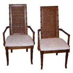 American of Martinsville Bamboo Style Chairs