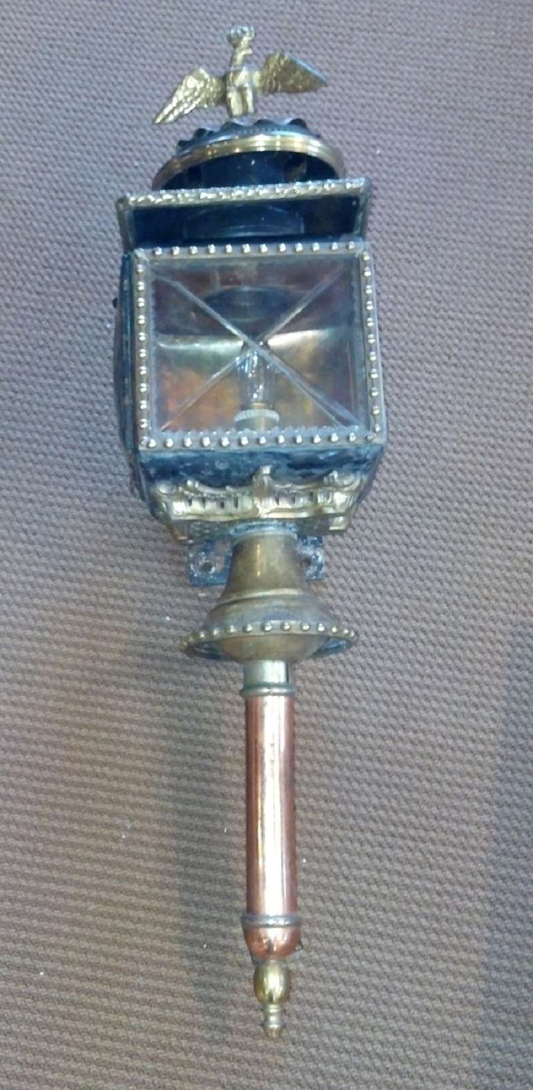 19th c English Coach/ Carriage Lamps