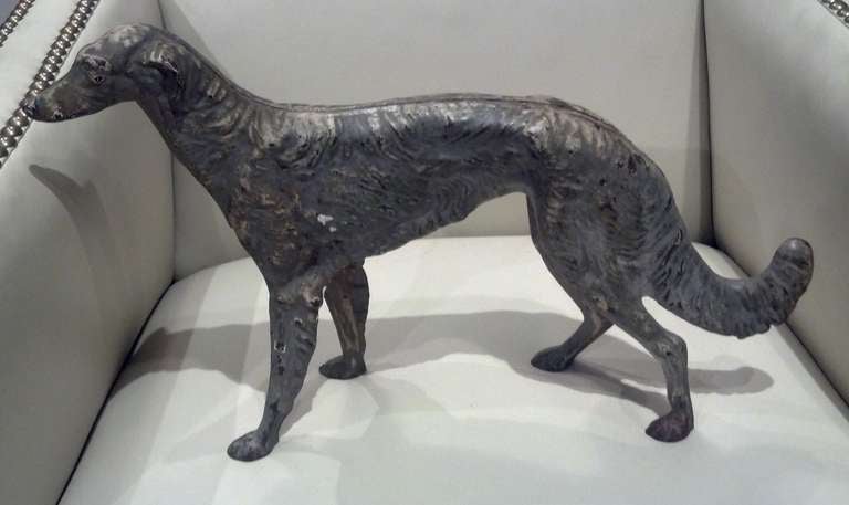Hubley Doorstop. Russian Borzoi Wolfhound.
16 inches