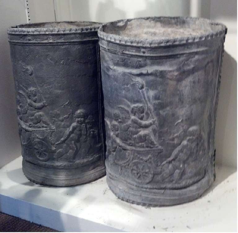 English 18th Century Lead Urns