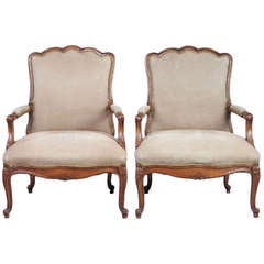 Vintage Pair of Regence Style Fauteuils