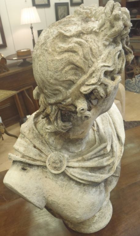 Late 20th Century Faux Bust Of Apollo Belvedere For Sale