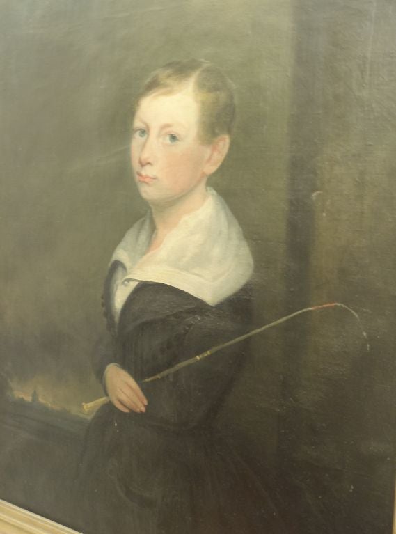 English Portrait of a Young Rider by John Opie(Eng. 1761-1807) For Sale