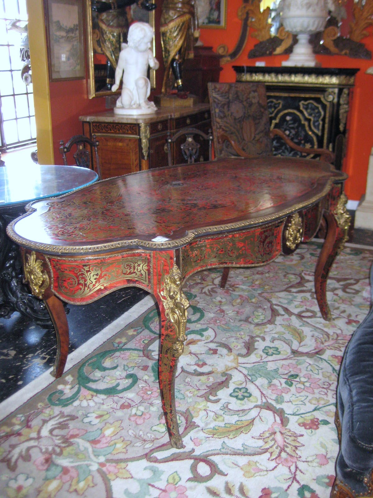 19th c. Napoleon III Boulle Center Table