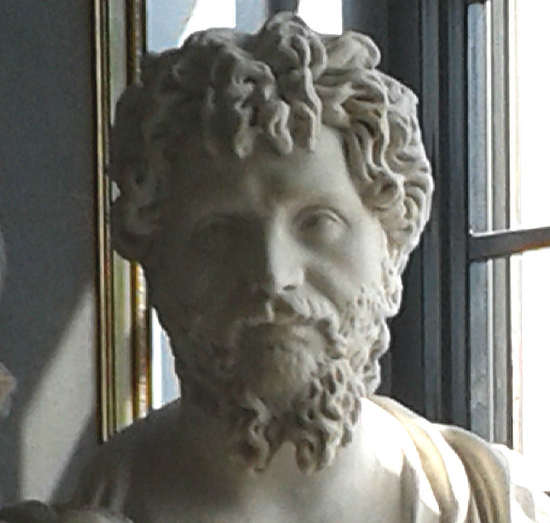 Greco Roman Portrait Bust of Septimius Severus, after the Antique For Sale