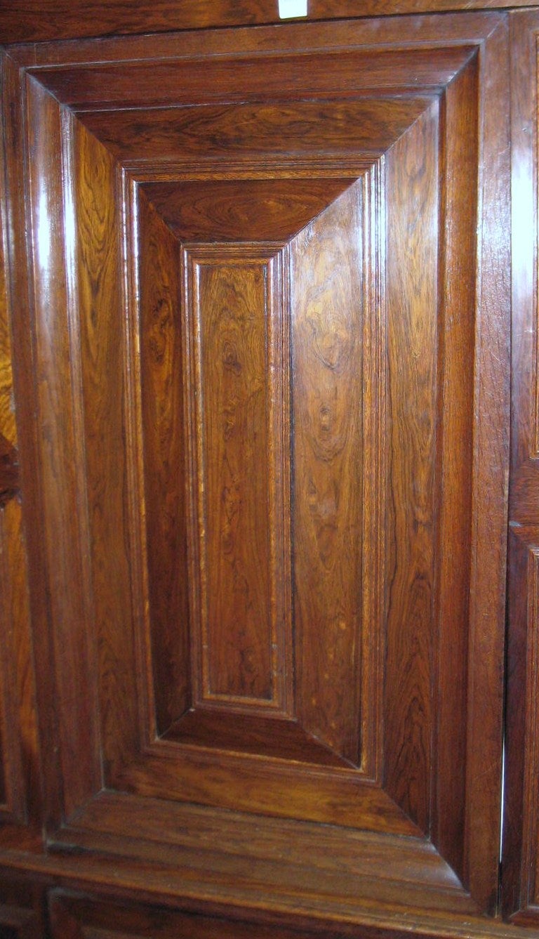 Dutch Carved Oak and Parcel-Eboninzed Cushion Cabinet (N43) 1