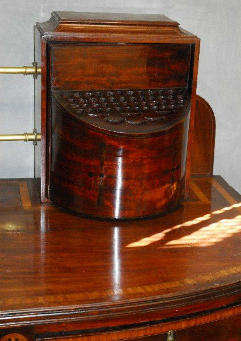 Rare Georgian Mahogany and Satinwood Inlaid Sideboard with Knife Boxes 3