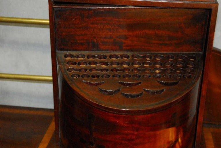 Rare Georgian Mahogany and Satinwood Inlaid Sideboard with Knife Boxes 4